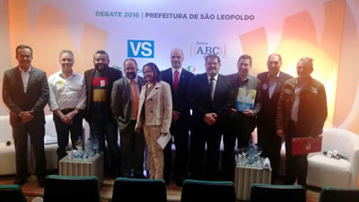 Debate entre os candidatos à Prefeitura de São Leopoldo no auditório da sede, 29/08/2016