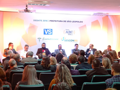 Debate entre os candidatos à Prefeitura de São Leopoldo no auditório da sede, 29/08/2016