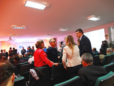 Debate entre os candidatos à Prefeitura de São Leopoldo no auditório da sede, 29/08/2016