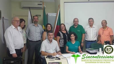 Assinatura da parceria com a Associação dos Contabilistas de Novo Hamburgo, 14/03/2016