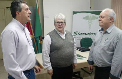 Sandoval dos Santos, Glicério Bergesch e Valdir Hickmann