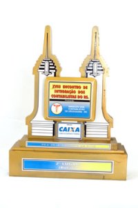 Troféu da sala de troféus da sede