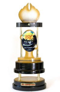 Troféu da sala de troféus da sede