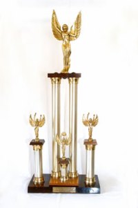 Troféu da sala de troféus da sede