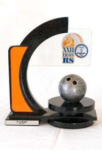 Troféu da sala de troféus da sede