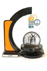 Troféu da sala de troféus da sede