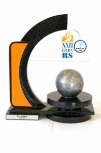 Troféu da sala de troféus da sede