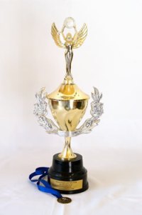 Troféu da sala de troféus da sede